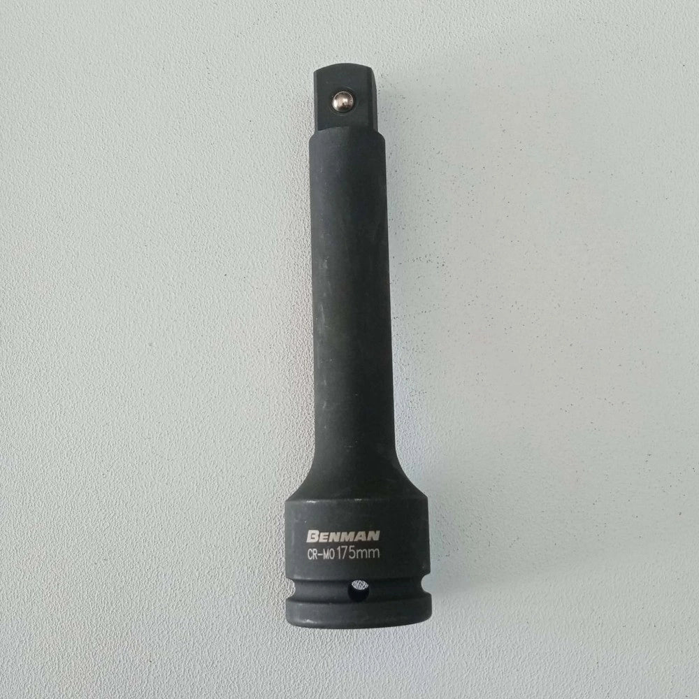 Benman 3/4 x 175mm prolunga nera per chiavi a bussola ad impulsi acciaio al cromo-molibdeno