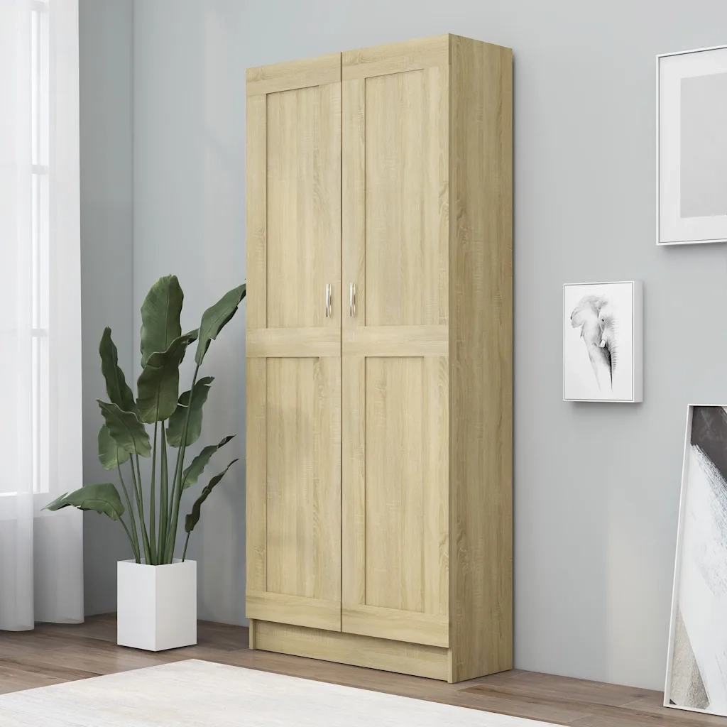 Libreria Rovere Sonoma 82,5x30,5x185,5 cm in Legno Multistrato 802735