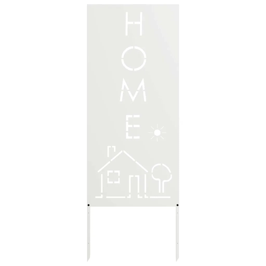 vidaXL Pannello Decorativo da Giardino Bianco 50 x 140 cm