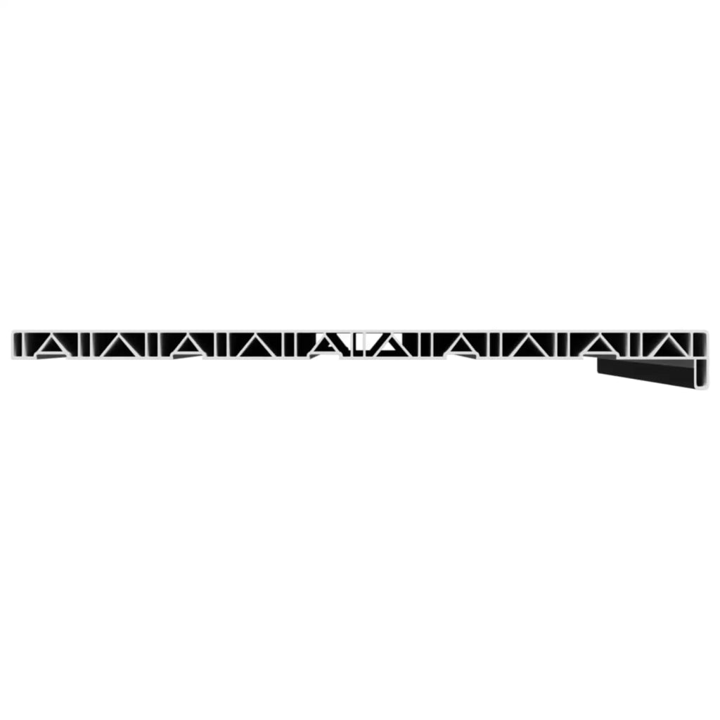 Soglia della Finestra Nero con Venature del Legno PVC 42046880