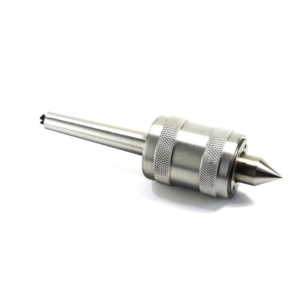 Trade Shop - Contropunta Punta Rotante Per Tornio Professionale Cono Morse Con Attacco Mt2 -