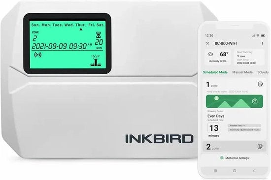 Controller Wi-Fi intelligente per irrigazione 8 zone - Indoor/Outdoor - Irrigazione - App - sistema di irrigazione esclusivo