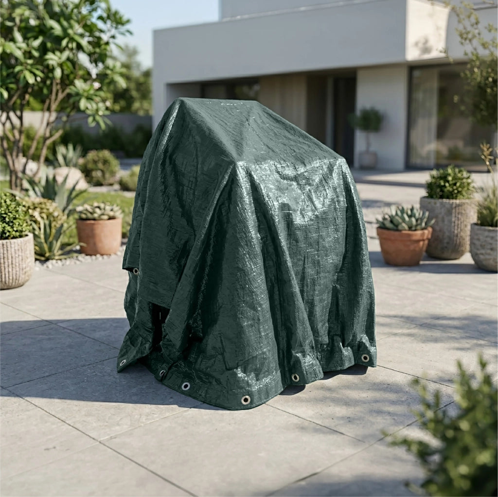 Telo Copertura Impermeabile per Arredo Giardino e Barbecue – Protezione Universale Cover Anti Pioggia UV Polvere per Tavoli, Sedie, Divani, ,lettino prendisole, Ombrelloni e BBQ Modello 5