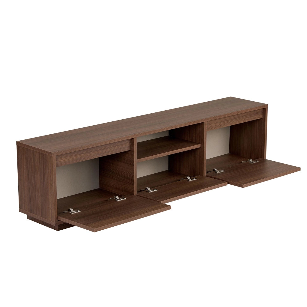 Morrigan, Mobile Porta tv un Ripiano, 160x30x42h cm Marrone Noce