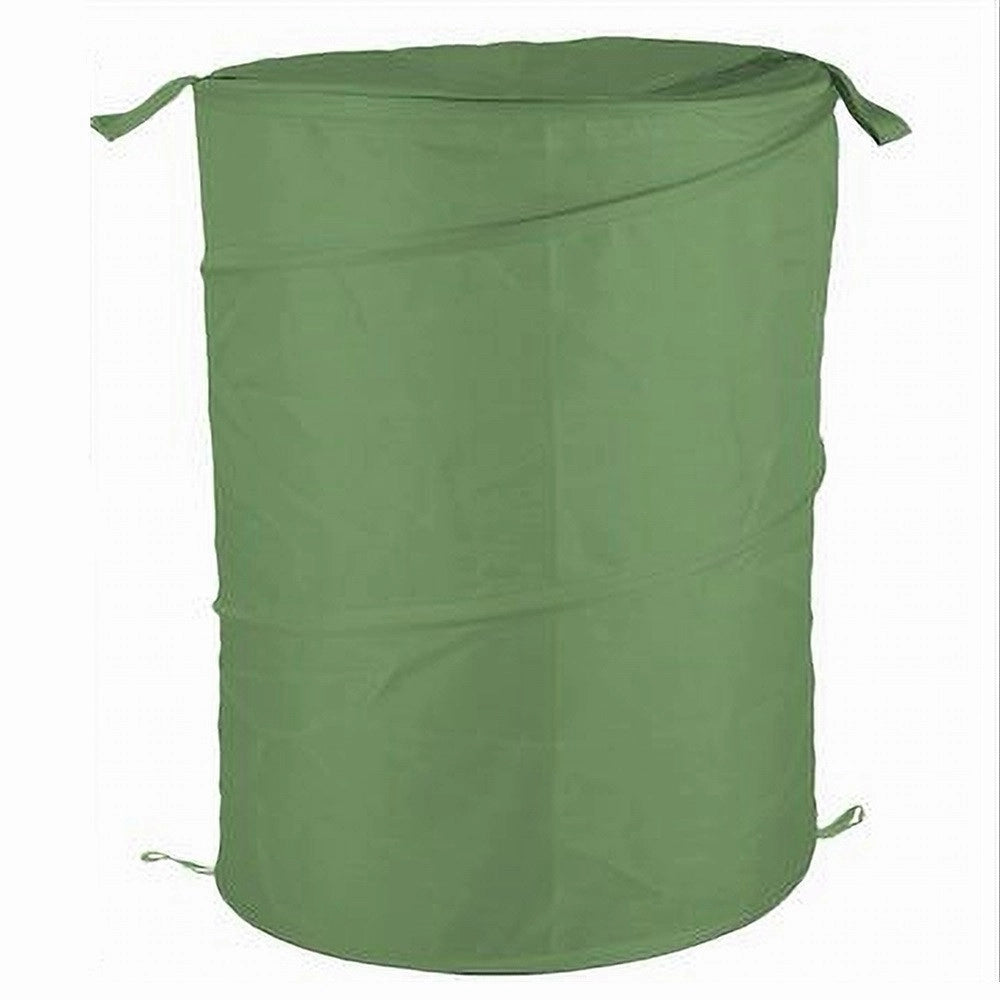 Trade Shop - Cesto Contenitore Porta Biancheria Bucato Giochi Pieghevole 42x50 Cm Verde 79852 -