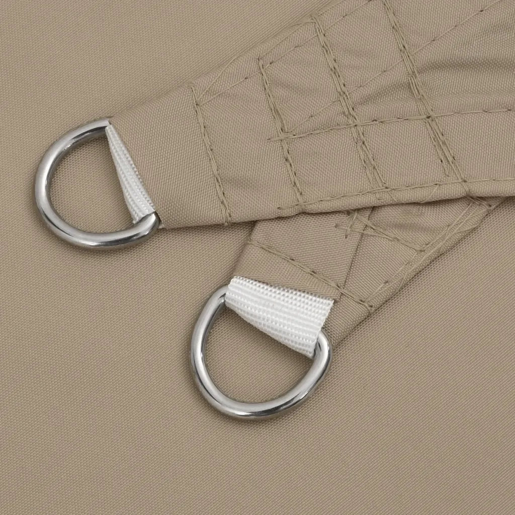 Parasole a Vela in Tessuto Oxford Quadrato 3x3m Grigio Talpa