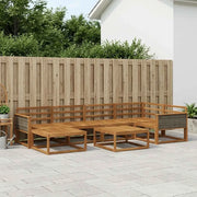 Set di divani da esterno 7 pcs Naturale