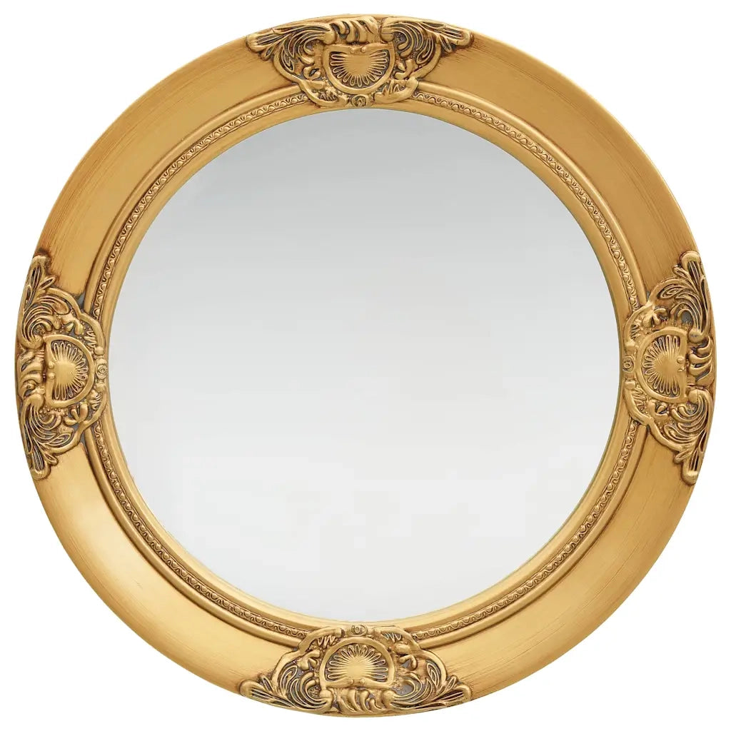 Specchio da Parete Stile Barocco 50 cm Oro 320345