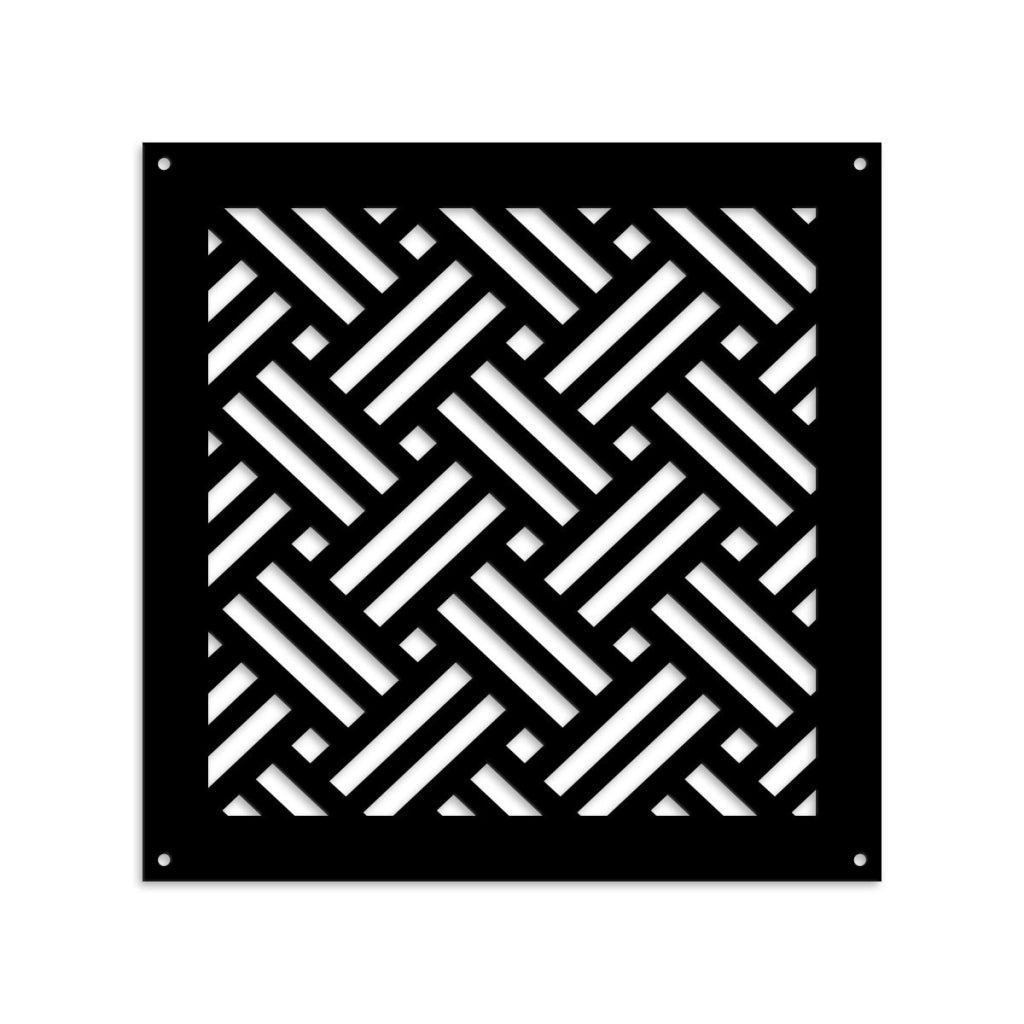 FILOTTO - Pannello in PVC traforato - Parasole Colore: nero, Misura: 98x98 cm
