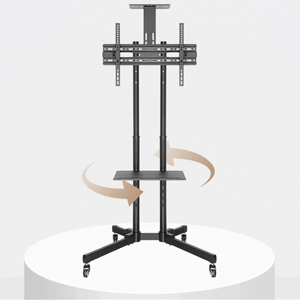 Trade Shop - Supporto Tv Da Pavimento Staffa Rotante Carrello Per Televisione Da 32-70 Pollic -