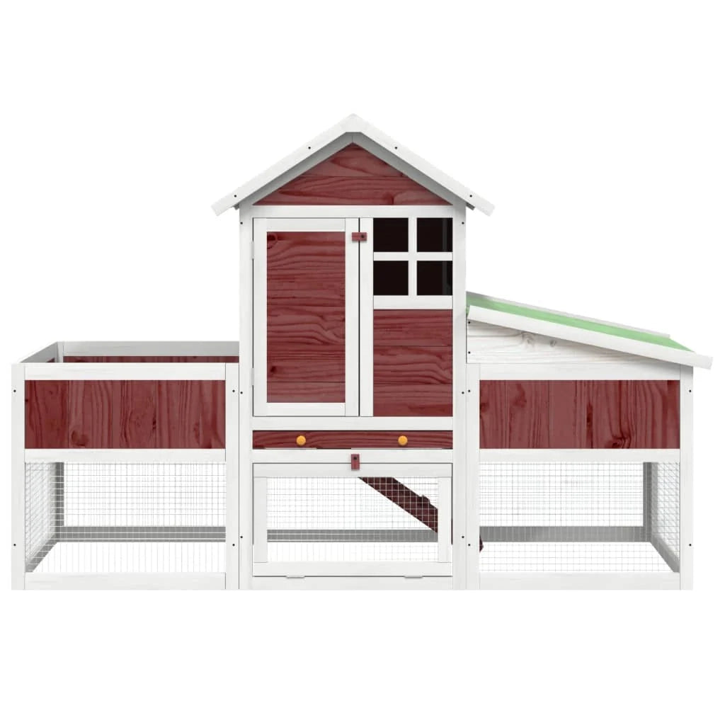 Gabbia Moka 170 x 63 x 113 cm in legno di pino massiccio marrone 02_0041954
