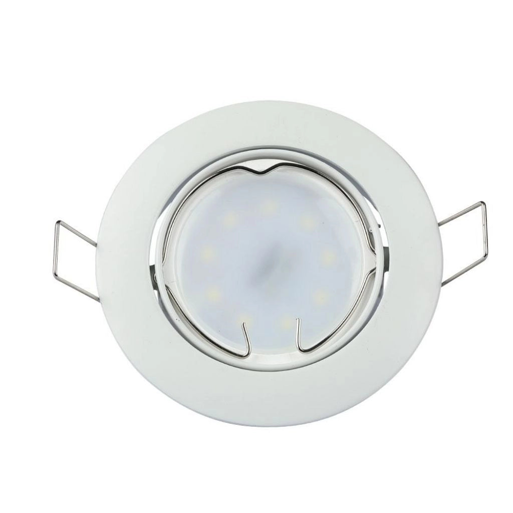 GU10 Adattamento rotondo mobile bianco
