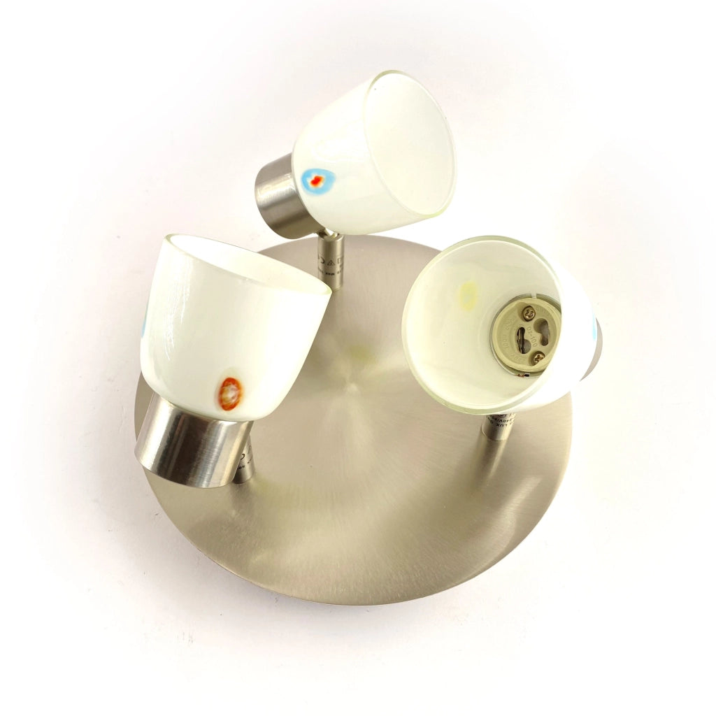 Plafoniera 3 faretti con vetro max 3X50W GU10 Aleyay