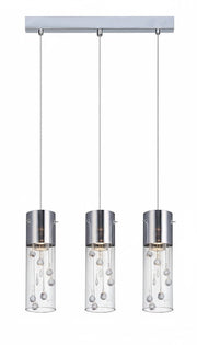 Lampada a sospensione Cordell Italux cromo 3xGU10 110cm