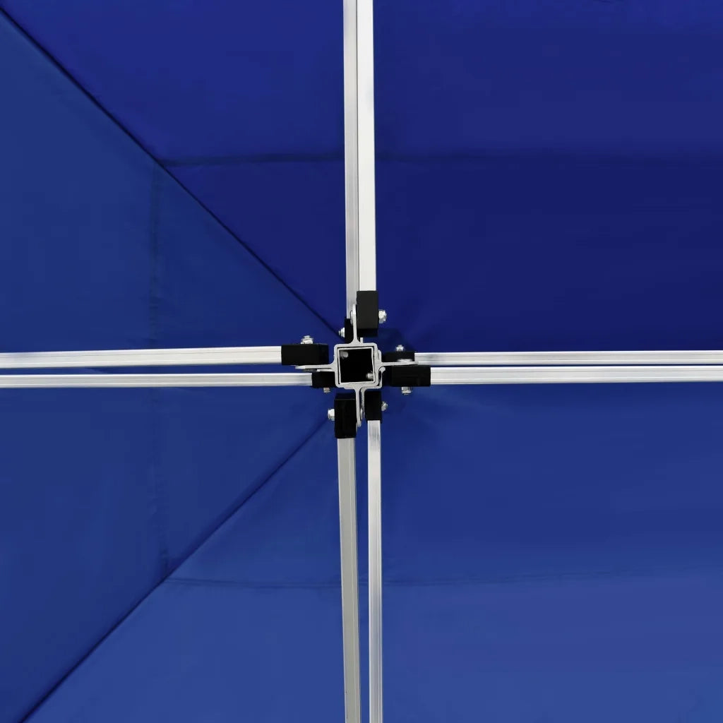 Gazebo Professionale Pieghevole Pareti Alluminio 4,5x3m Blu 45497