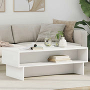 Tavolino da salotto Bianco 100 x 46 x 35 cm Legno multistrato 8000236