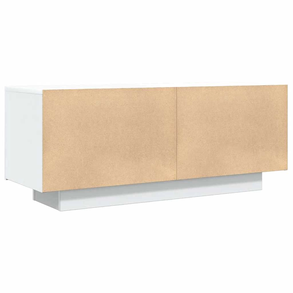Mobile TV multimediale scaffale TV mobile TV sala da pranzo soggiorno camera da letto 100 x 35 x 40 cm truciolato bianco 02_0025481