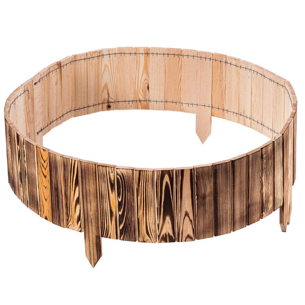 Recinzione da giardino in legno KADAX Palisade, infissa nel terreno, colore marrone, 20x116 cm.