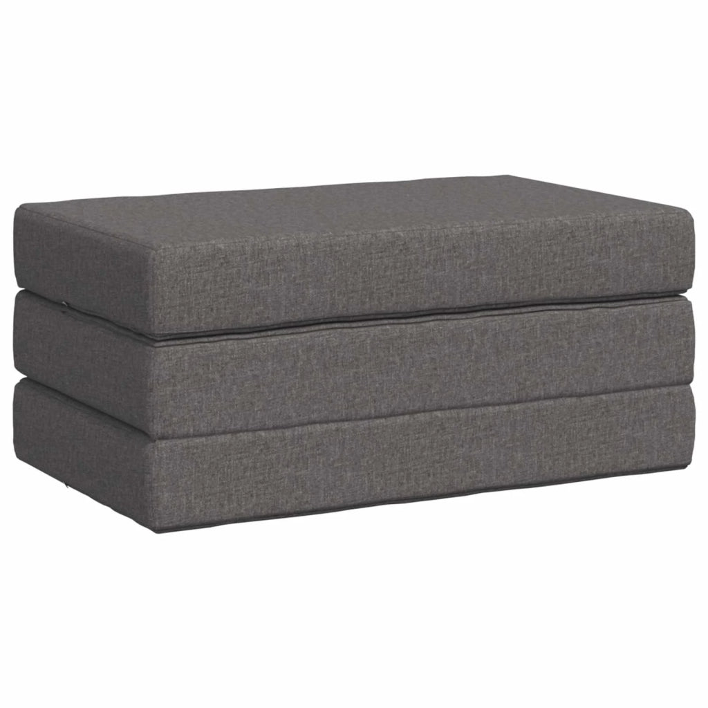 Divano Letto Pieghevole 100 x 67 x 45 cm Grigio Chiaro 900196