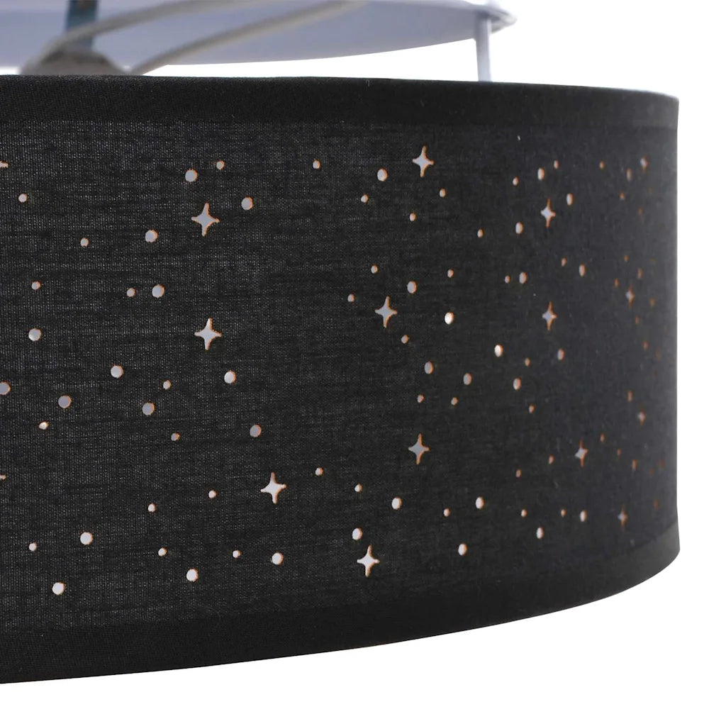 Lampada da soffitto Nero 38 x 38 x 13,5 cm Tessuto CFW7019842