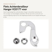 Hanger Derailleur posteriore in lega di alluminio - Compatibile con GT Nomad 2016-2018/Passage 2017 - Peso leggero - Sostituzione semplice - Protezione del telaio - Prestazioni durature - Derailleur per bicicletta