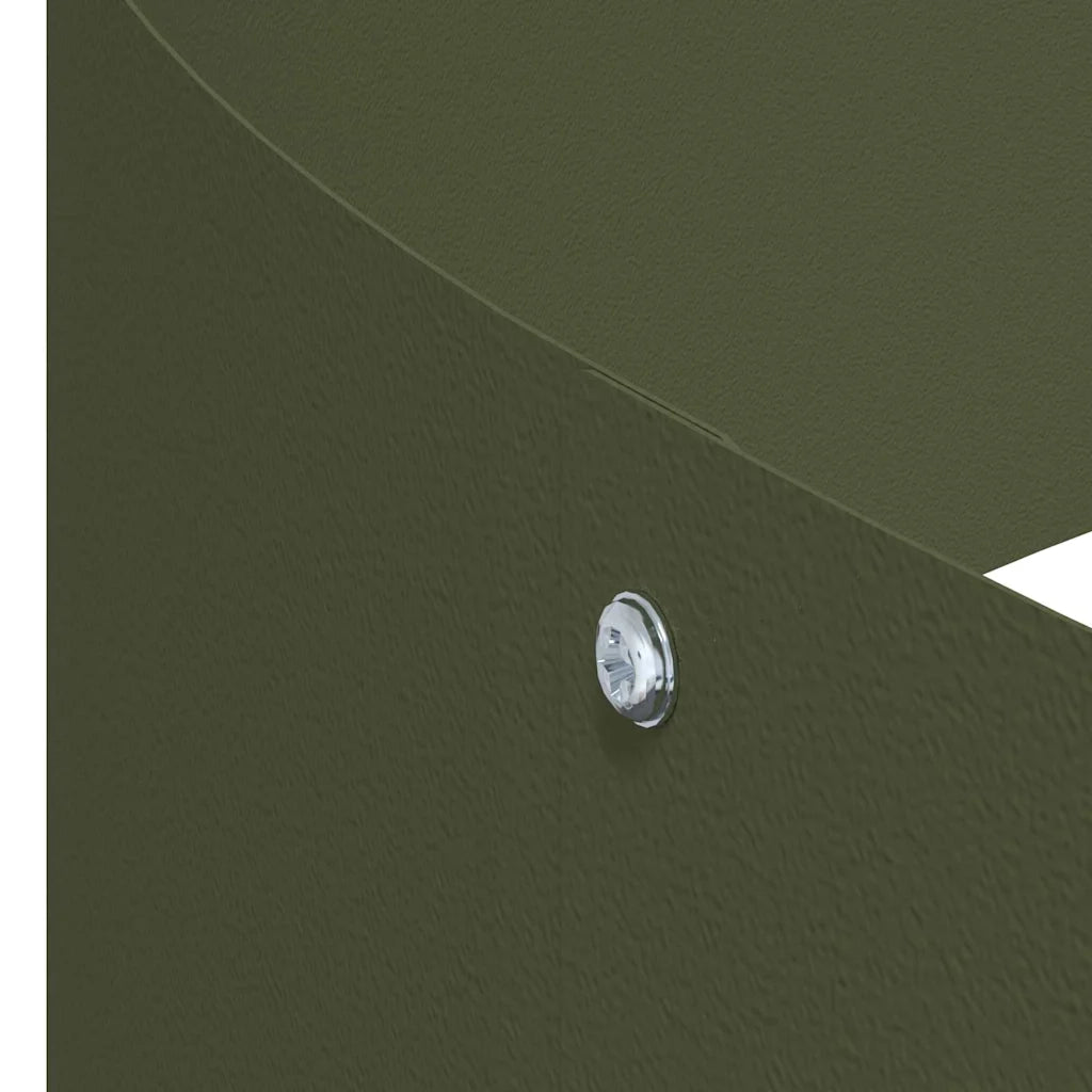Vaso da giardino-Fioriera Esterno-Contenitore per Piante Verde oliva 90 x 90 x 20 cm