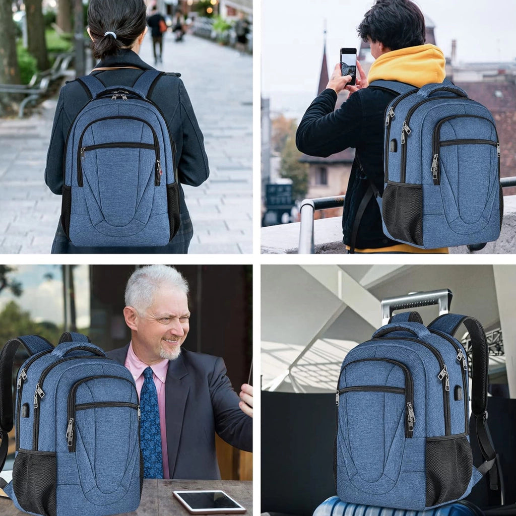 Zaino capiente per computer portatile con porta USB
