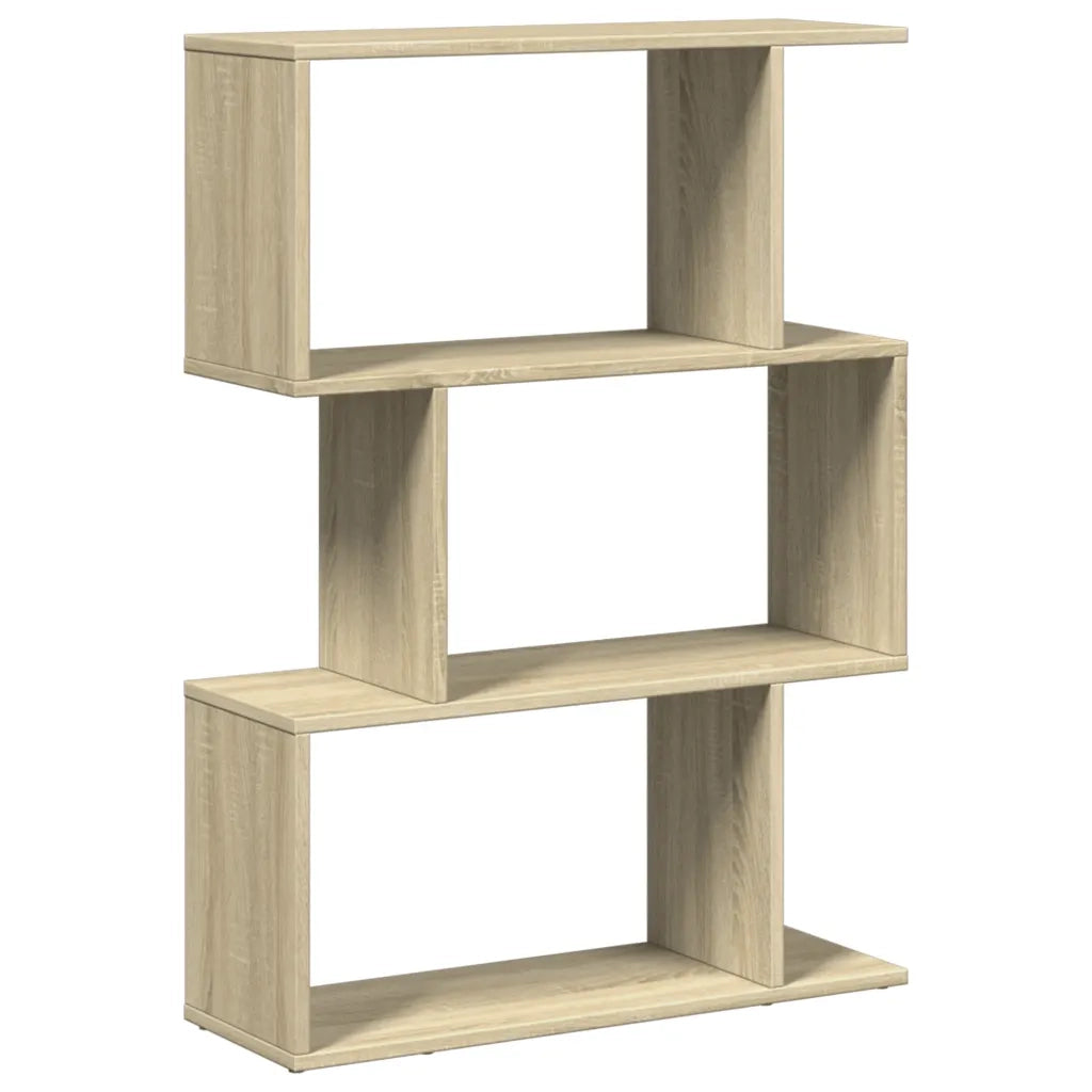 Libreria Divisorio 3 Ripiani Sonoma 70x24x97 cm in Truciolato 858113