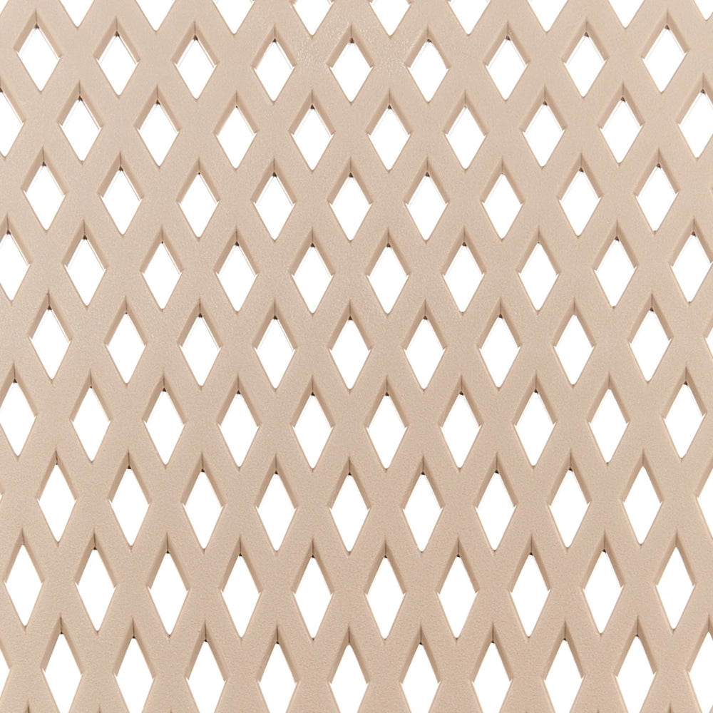 Set di 4 sedie da pranzo Beige Seduta sintetica Gambe in metallo Seduta moderna semplice e minimalista