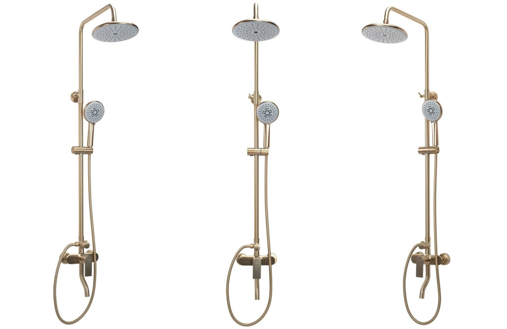 Set Doccia Rea Verso Brushed Gold