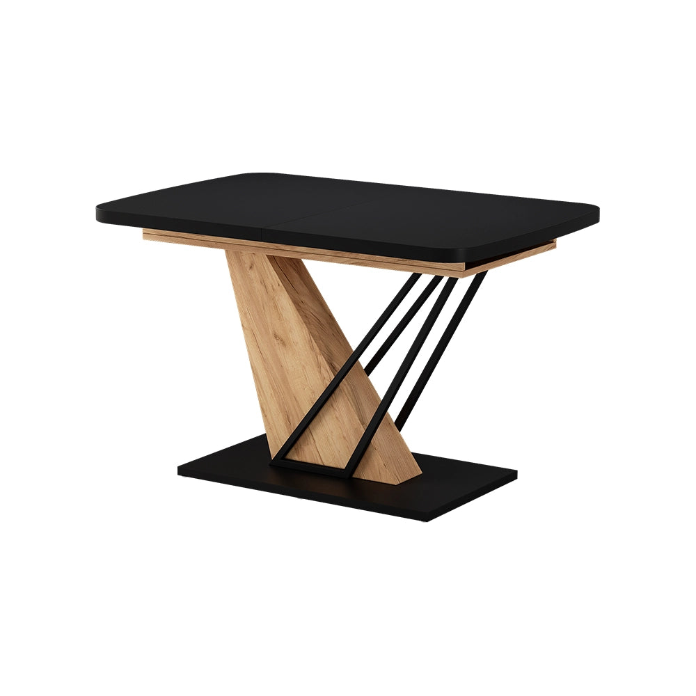 Vicco tavolo da pranzo allungabile Rovere nero/oro 120 x 80 cm estensibile