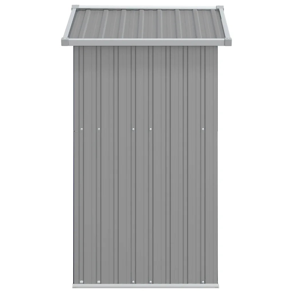 Capanno da Giardino Grigio 126x97,5x177 cm Acciaio Zincato 316234