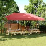 Tenda da Festa Pieghevole Pop-Up Bordò 580x292x315 cm 4004939