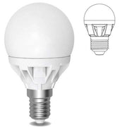 Trade Shop - Lampada Led 6w Watt E14 490 Lumen Bianco Caldo 3000°k Sfera Globo Opaca - -bianco Freddo      -