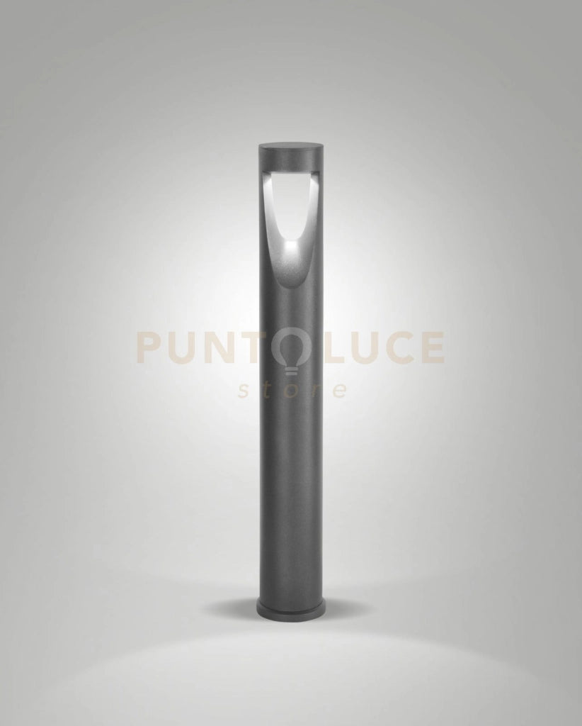 TEO PALETTO PER ESTERNO NERO LUCIDO ALTEZZA CM.80 A LED 13W 3000K 1170LM IP65