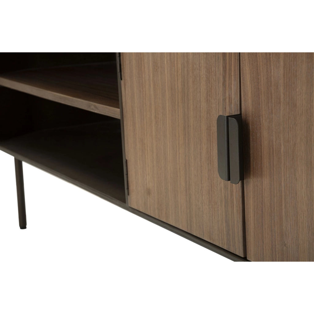 Mobile Porta TV VKH229, Marrone, Legno, 150x42x58 cm