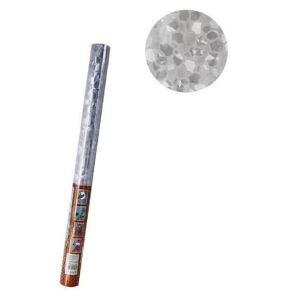 Trade Shop - Rotolo Pellicola Finestre Decorativa 2d Opaca Sassi 45cmx2m Adesiva Vetro 10103 -