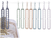 Organizzatore per abiti 9 in 1 - 360 gradi rotativo - Spaziale - 10 pezzi - Hanger per abiti multifunzione - Hanger per abiti ruotante