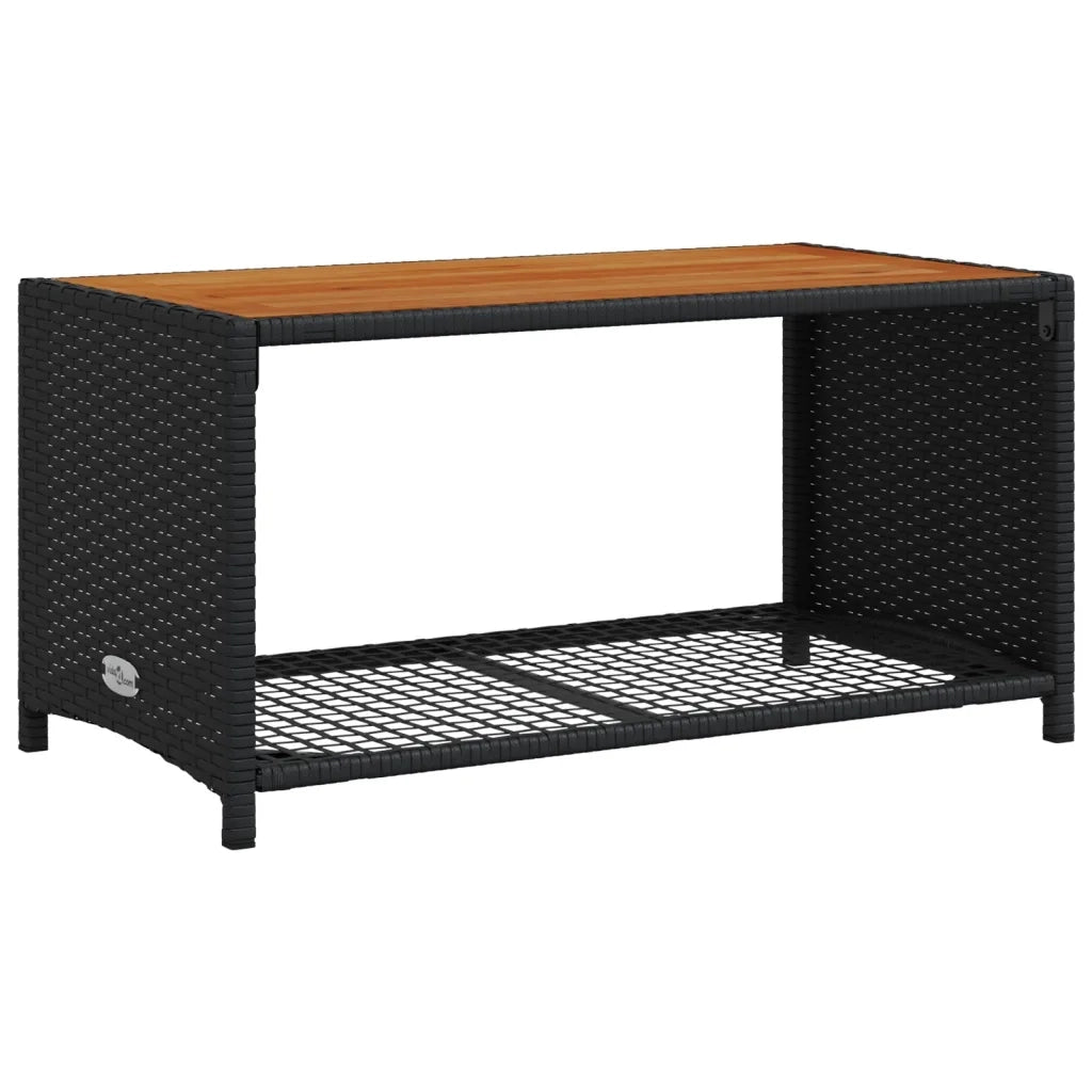 Set Divani da Giardino 4 pz | Set Salotto da Giardino con Cuscini Nero in Polyrattan