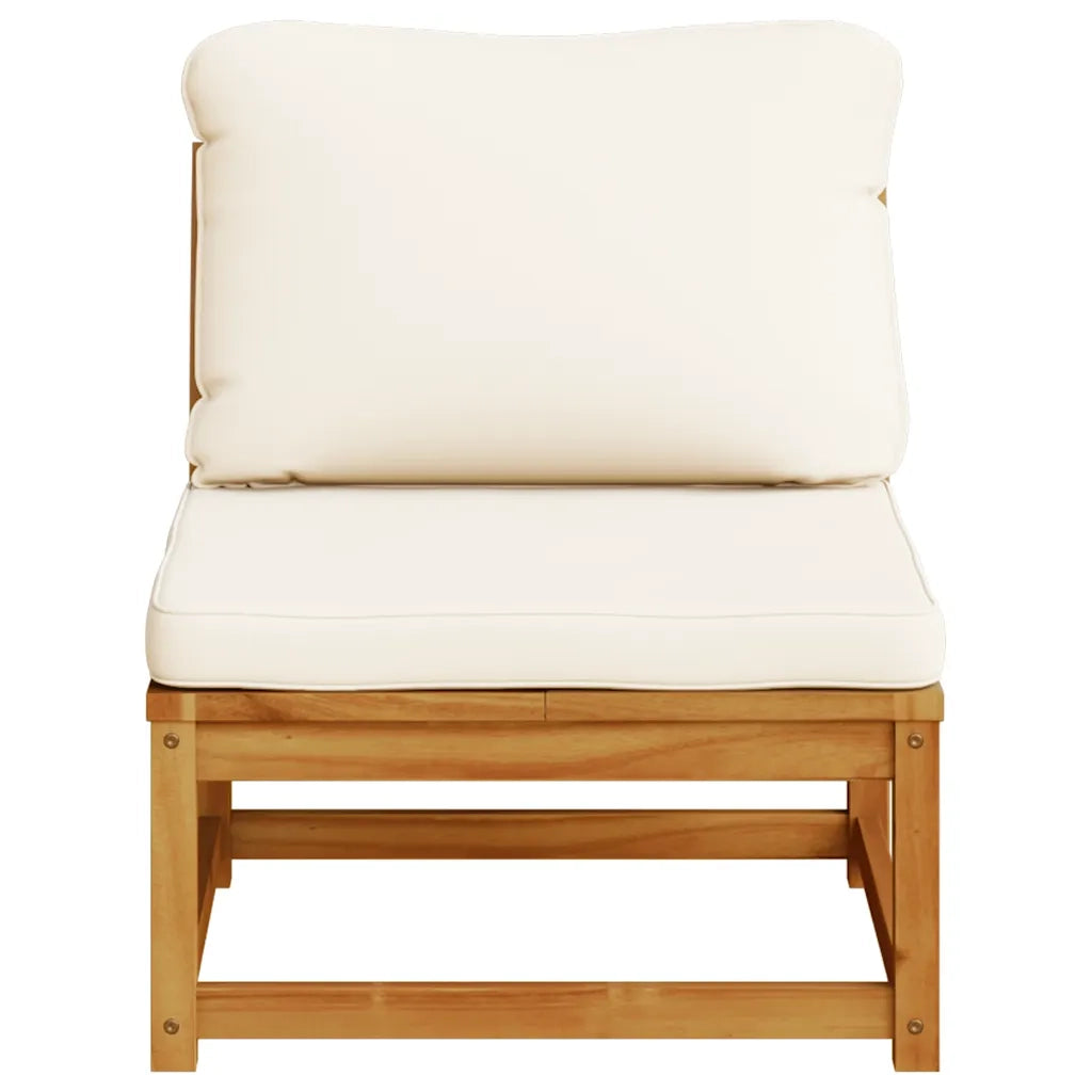 Divano da Giardino con Cuscini in Legno Massello Acacia 366489