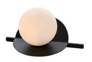 Lampada da tavolo industriale nera sfera bianca G9 Rabalux Jules