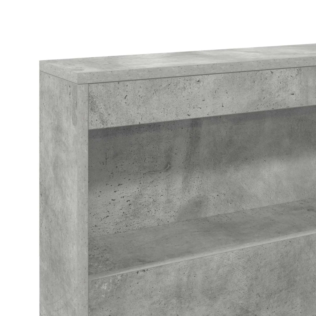Testata contenitore Grigio cemento 180 cm Legno multistrato 3335512