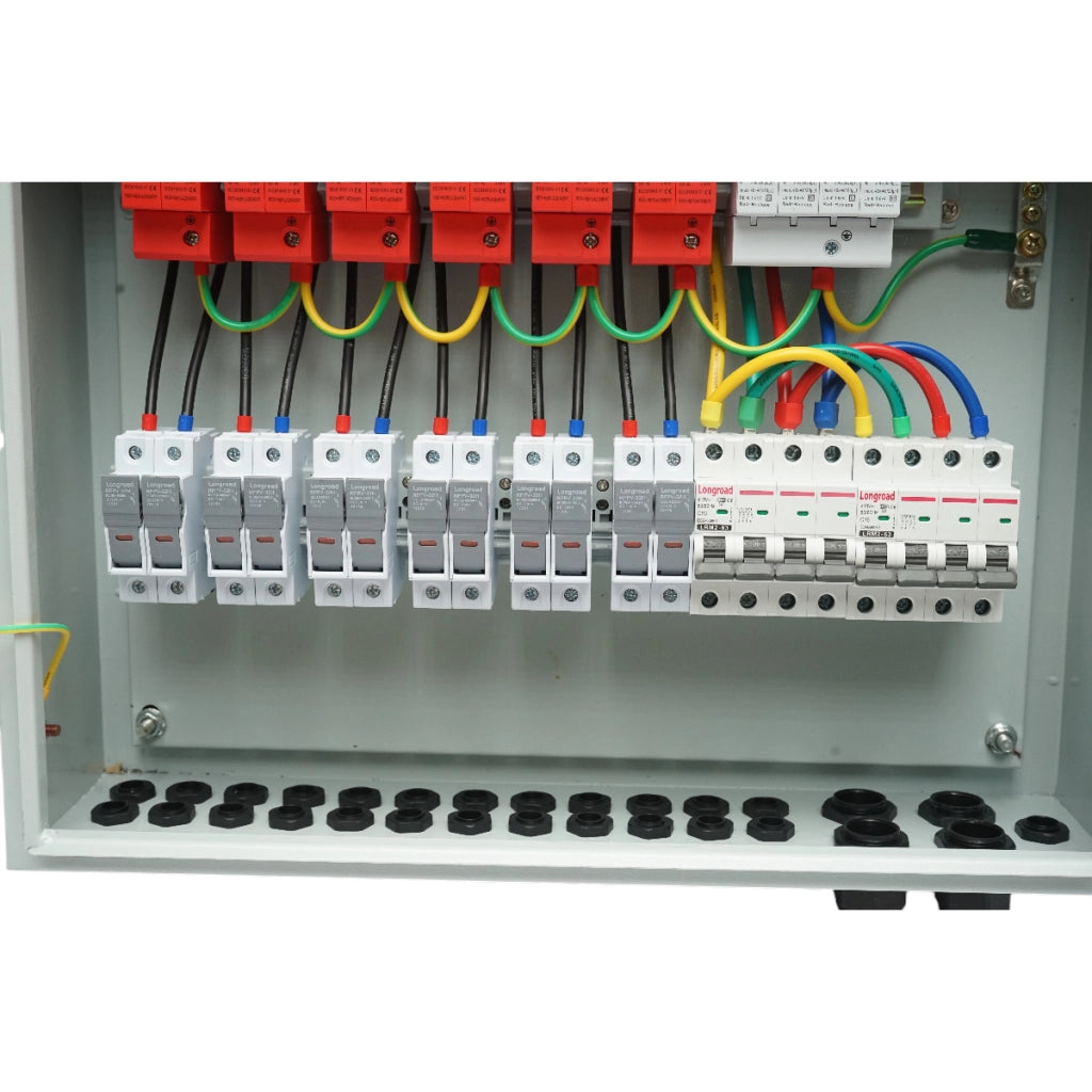Quadro di protezione con fusibile 380V per impianti fotovoltaici 20-30KW DC/AC con 6 stringhe IP65