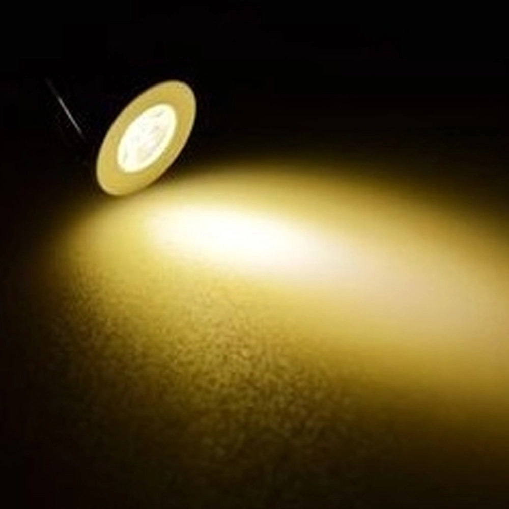 Trade Shop - Faretto Incasso Led Punto Luce 1w Rotondo Luce Fredda Calda Cielo Stellato - -bianco Caldo      -