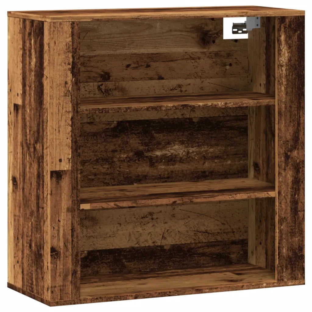 Mobile a Parete Legno Antico 80x33x80 cm in Legno Multistrato 857087