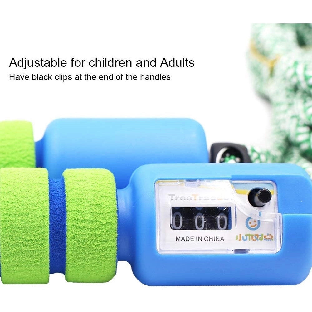 Trade Shop - Corda Per Saltare Regolabile Manici Schiuma Contatore Per Bambini Fitness Boxe -
