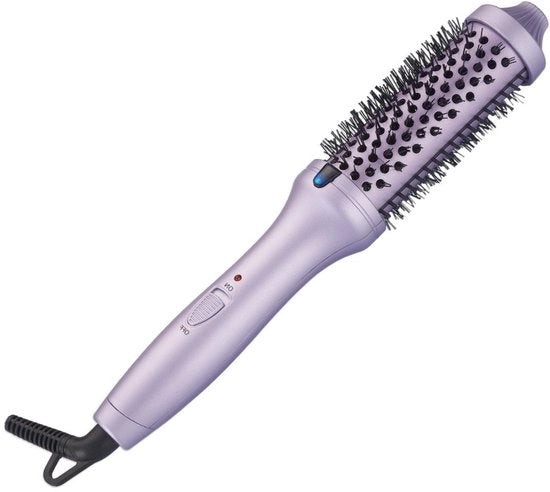 Thermoborstel Professionale 38mm, 3 in 1, Negativa Ioni, Verwarmabile Borstel per Capelli, Doppia Tensione, Stile e Curl fino a 200°C, Borstel a Volumi in Ceramica, Toletta per Capelli, Alternativa alla Fohnborstel, Ideale per Casa e Viaggio.