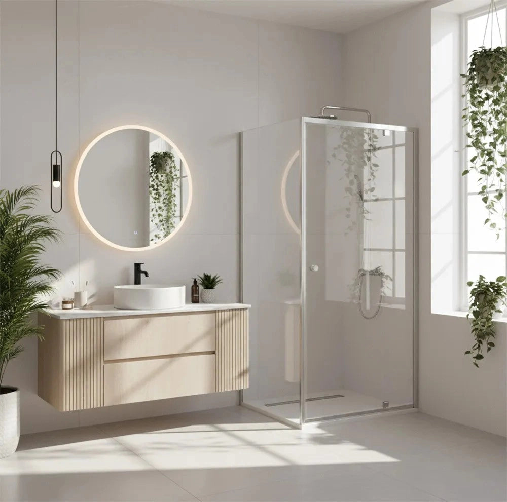 Cabina Doccia Rea Primo Swing 80x70 Chrome