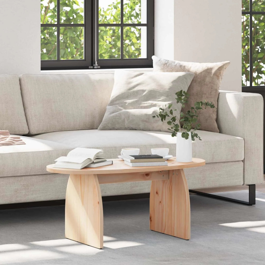 Tavolino da salotto Marrone 80 x 40 x 35 cm Pino massello 873532
