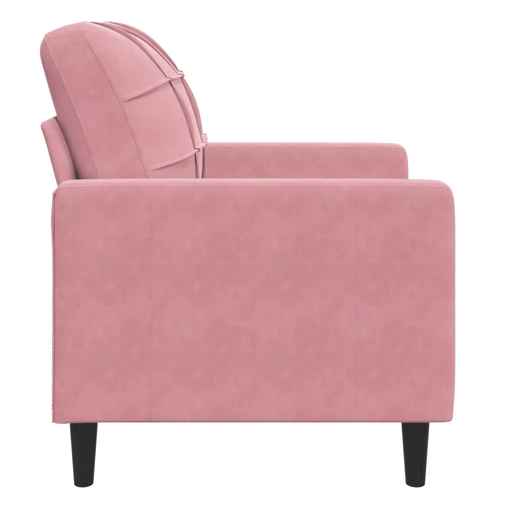 Poltrona | Sedia Relax Rosa 60 cm Velluto